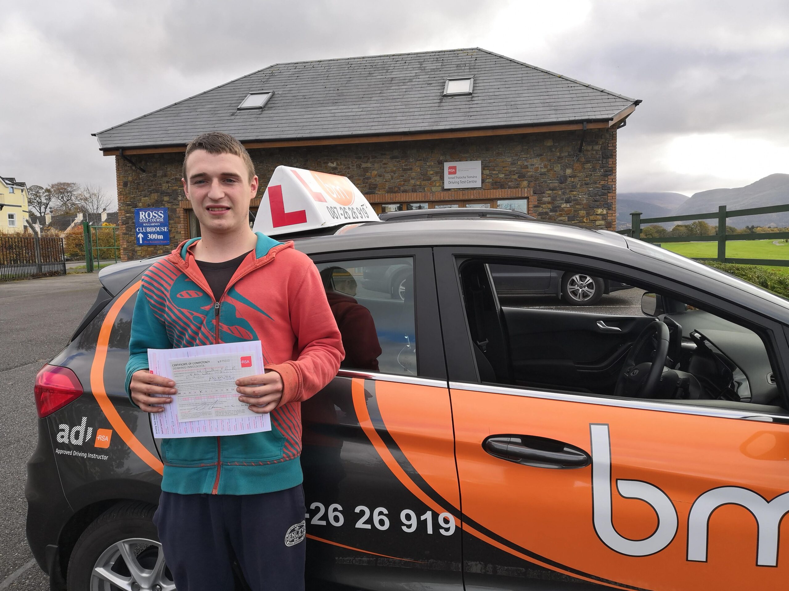 Driving test success with instructor in Killarney – BM School of Motoring